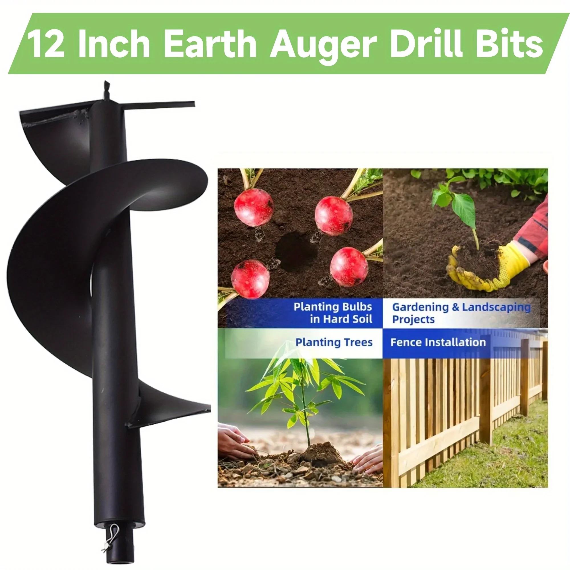 لقمة مثقاب ثقيلة مقاس 12 بوصة لحفارات ثقب الغاز - أداة مناظر طبيعية بعمود 3/4 بوصة #5