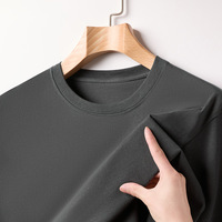 Heavyweight Cotton Men T-Shirts Short Sleeve Summer Solid Color Round Neck Loose Tops Casual Breathable Basic Couple Tee