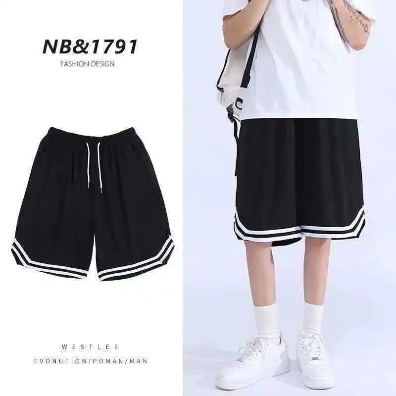 

Ice Silk Quick Dry Men's Five-Quarter Pants Summer New Large Size Loose Cool Feeling Mesh Breathable Shorts Sporty Casual
