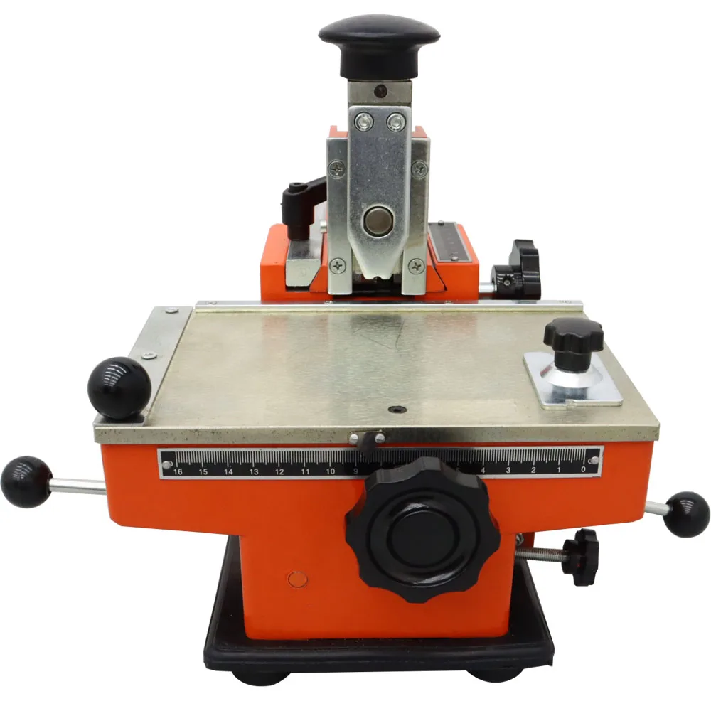 Manual Steel Embossing Machine Metal Aluminum Alloy Name Plate Dog Tag ID Card Stamping Label Engrave Embosser Marking Tool