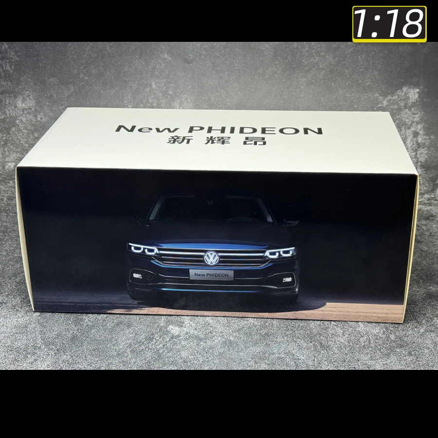 Volkswagen phideon 2020 Gold Dark blue 1:18 scale sedan alloy car model static display piece holiday gift collection