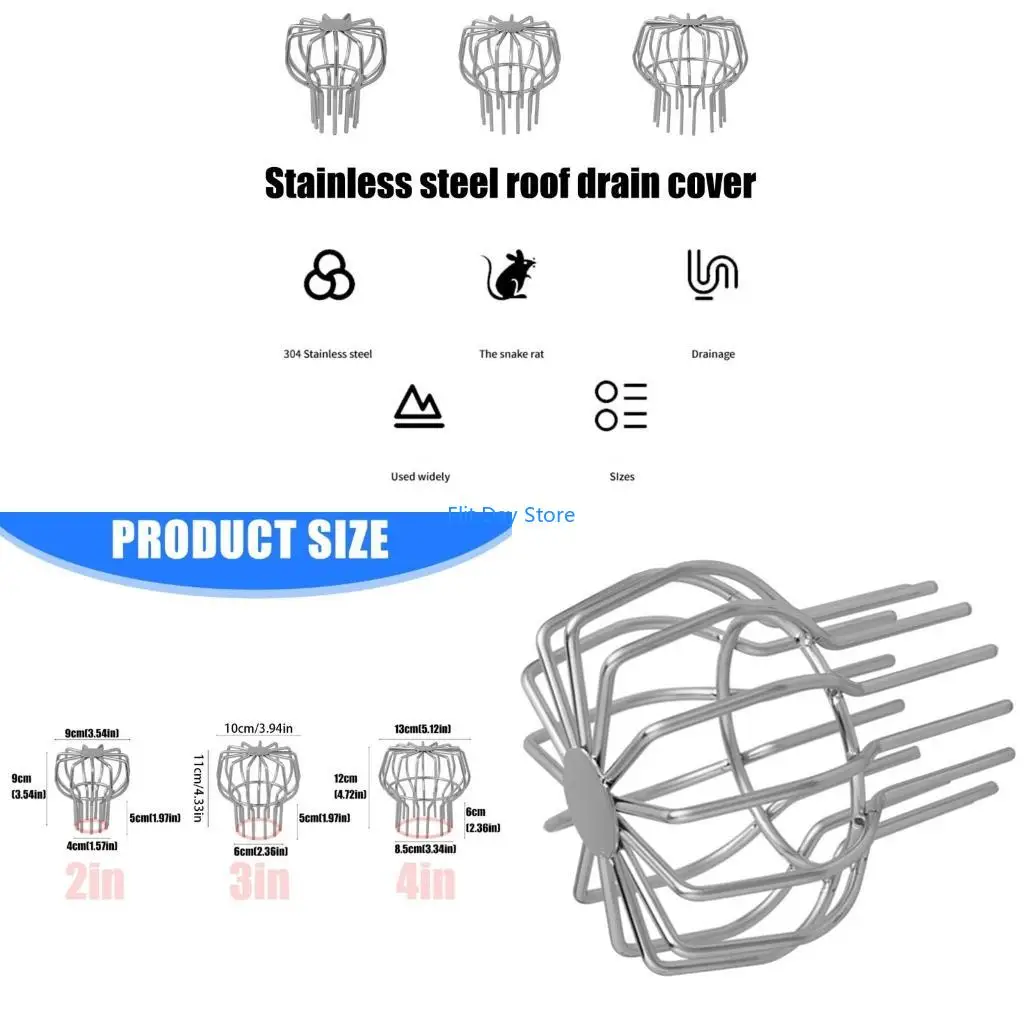F92C Corrosion Resistant Drain Guards with Meshing Designs for Rainwater Clog Prevention