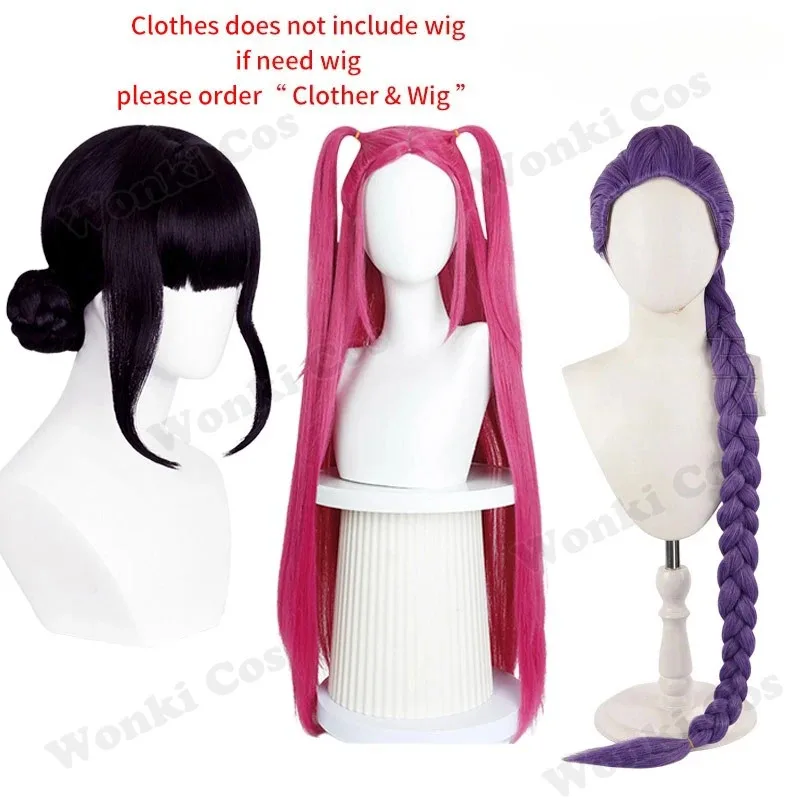ABC123Rumi Zoey Mira الدعاوى السوداء تأثيري حلي شعر مستعار شيطان هنتر دور اللعب Kpop المعبود مرحلة الأداء هالوين Carf ؛ 5 ، c'8.m ؛ 0' #5