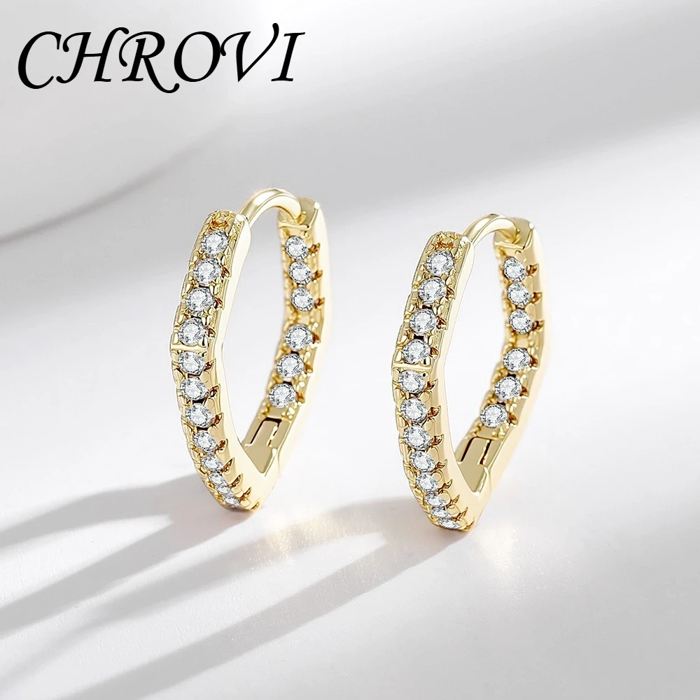 Women's Luxurious 925 Sterling Silver Double-Sided Zirconia Diamond Stud Earrings Versatile Elegant Ear Jewelry