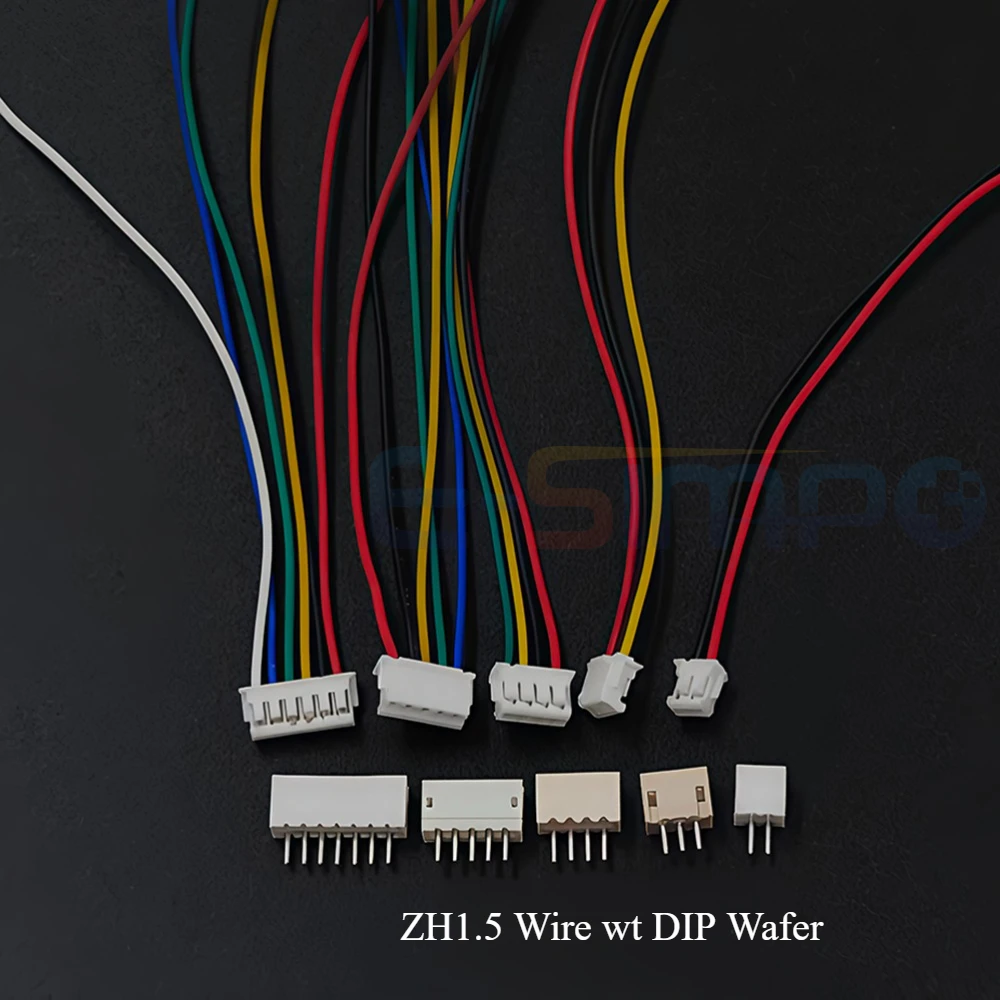 10 مجموعة SH1.0 JST1.25 ZH1.5 PH2.0 XH2.54 موصل من نوع جيه إس تي أنثى الإسكان 10/20/30 سنتيمتر سلك كابل + ذكر دبوس 2/3/4/5/6/7/8/9/10/12P رقاقة #5