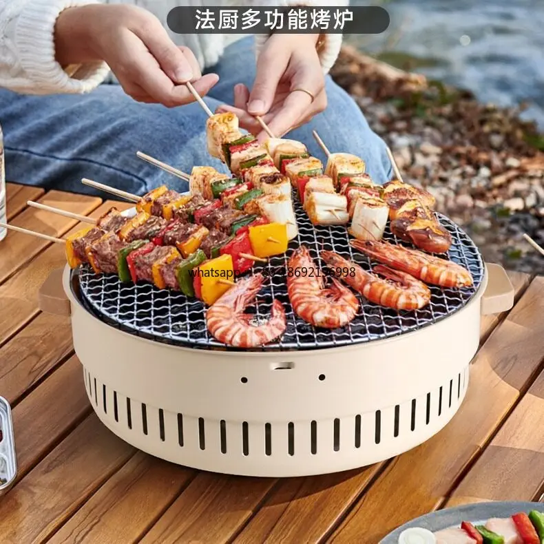 Furnace Making Tea Household Zibo Charcoal Barbecue Stove Outdoor Camping Small Multi-functional Heating Stove Smokeless