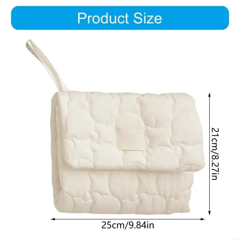 Alfombrilla compacta para pañales bebé D7YD, almohadilla orina reutilizable para bebés con absorbencia para recién nacidos