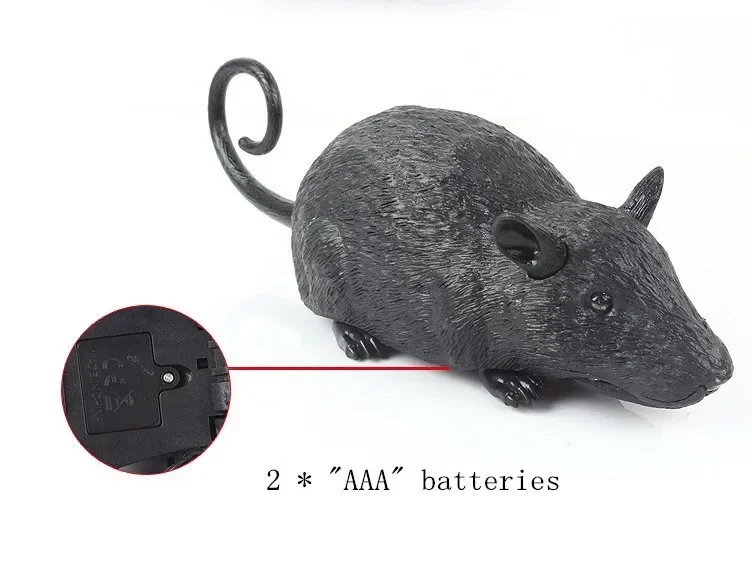 [Funny] Electronic pet Remote Control RC simulation light flash Mouse toy model Tricky prank Scary robotic insect animal Toy