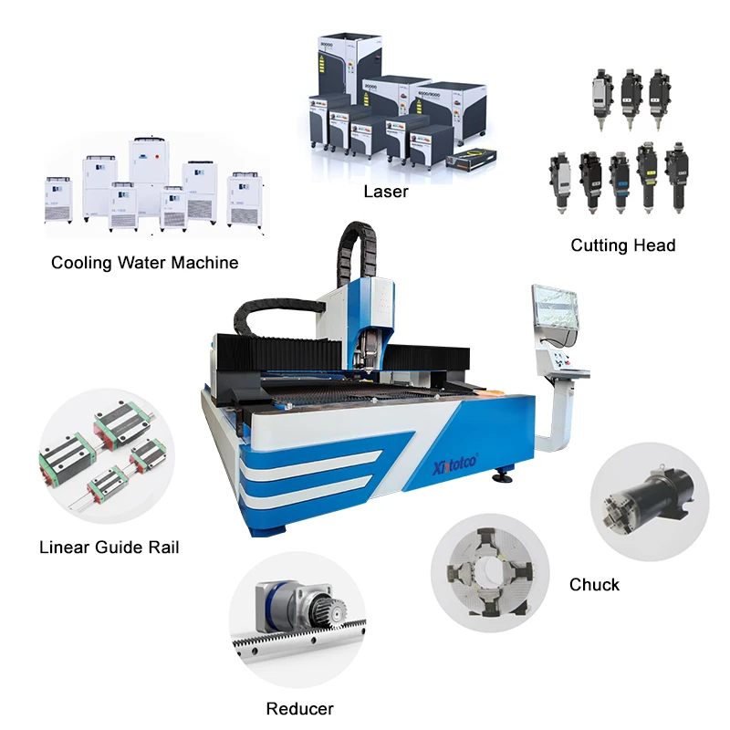 

1500W 3000W 6000w 12000w Cnc Laser Cutting Machine Sheet Metal Industrial Fiber Laser Cutting Machines