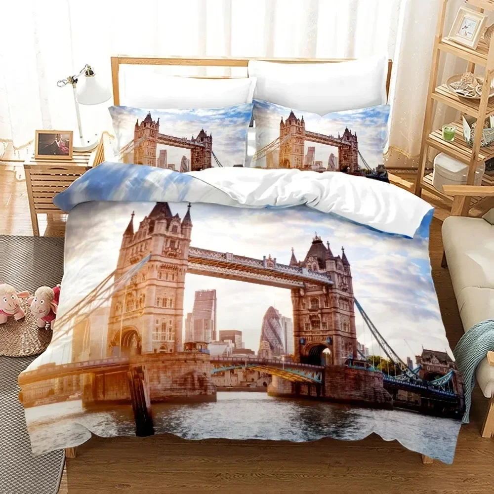 Statue of Liberty Attractions In New York Bedding Set 3D Printed Suitable for Bedroom Duvet Cover Set With Pillowcases Kids