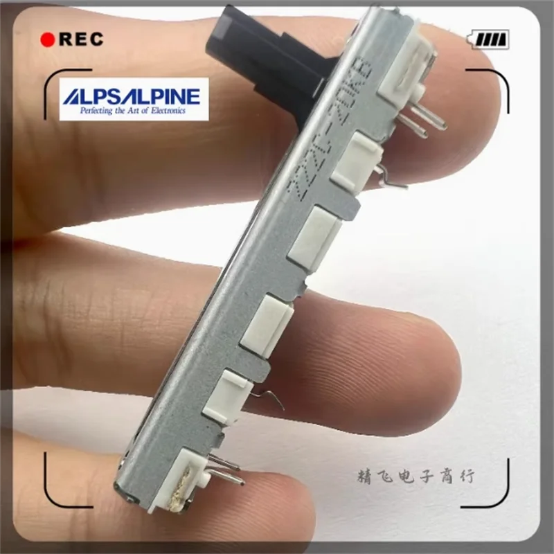 3 pcs ALPS Alps 4.5cm sliding Sharp 800 volume potentiometer B20K with tap shaft 10mm 4-pin