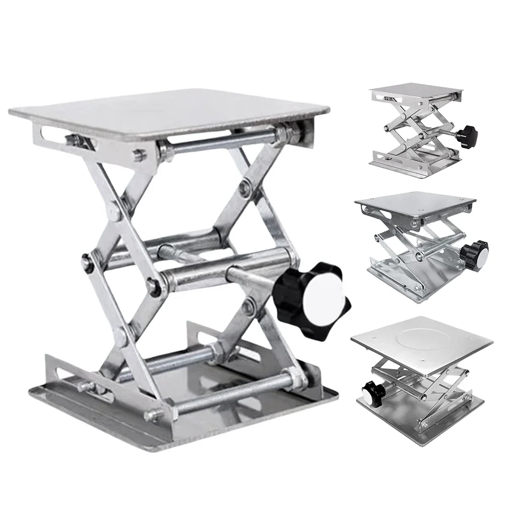 Lift Table Lab Plate Jack Scissor Stand Platform Router Workbench Table Woodworking Lift Laboratory Carpentry Tools NEW