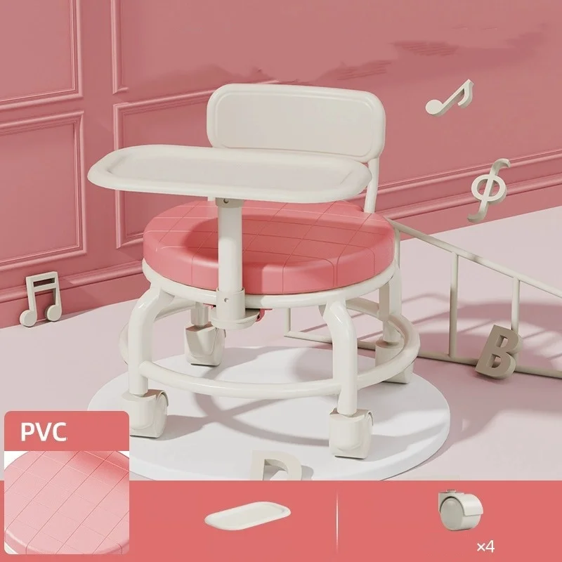 Children growth chair with roller skating fun occurrence called chair multifunctional baby dining table chair household small