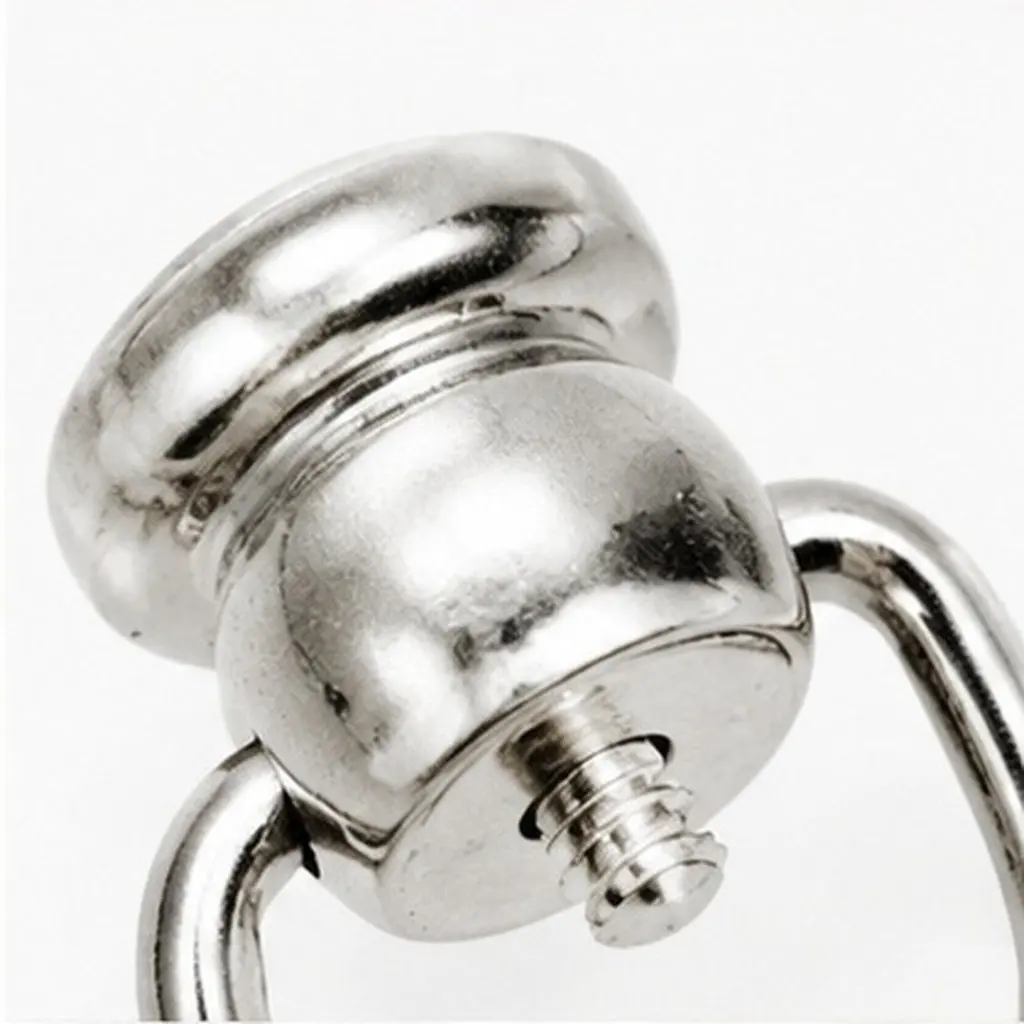 4Pcs Metal D Rings Rotatable Rivet Studs Craft Fasteners Purse Hardware Bags Belts Bracelets Repair Accessories