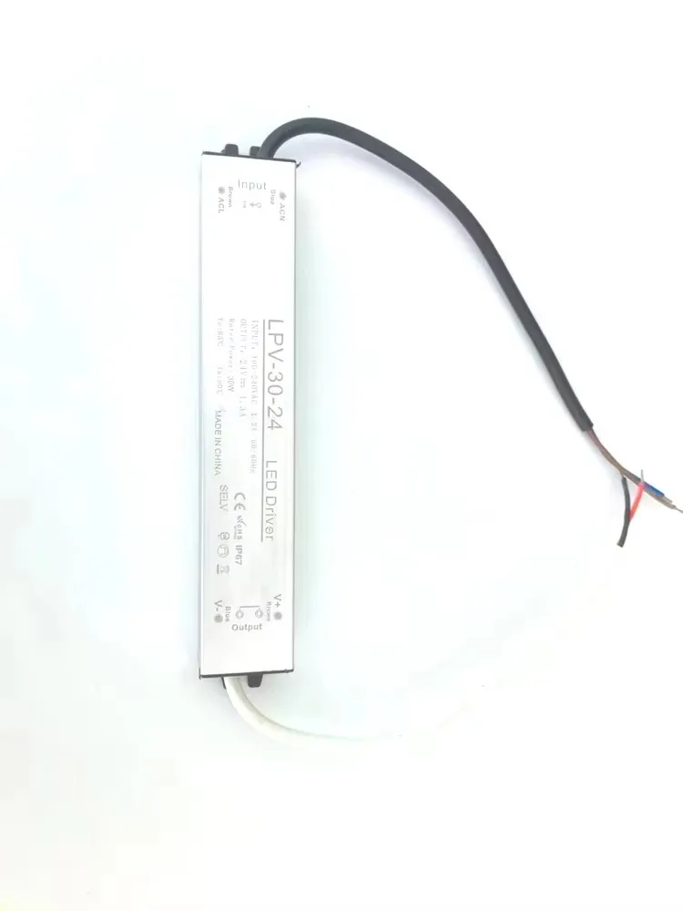 LPV-20-LPV-30-LPV-50- 12v 24v 20W Waterproof Outdoor Single Output Switching Power Supply For LED Strip Light AC DC Converter