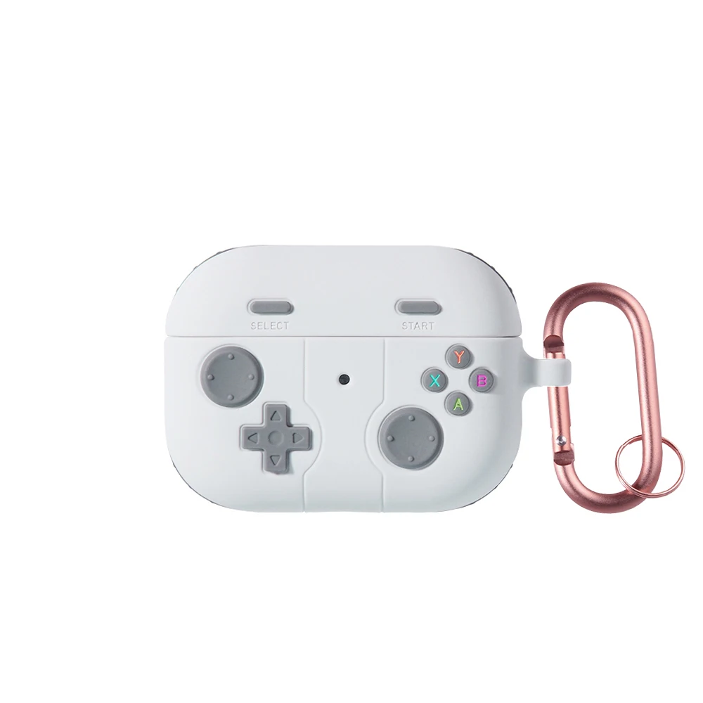 Earphone Case For Airpods 4 5 Pro 3 Cartoon 3D Gamepad Silicone Shockproof Box Cover For Airpods Pro 2 2nd 3 5 Cases With Hook