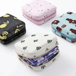 Girls Diaper Napkin Storage Bag Nylon Sanitary Pads Package Bags Coin Purse Jewelry Organizer Credit Card Pouch Case