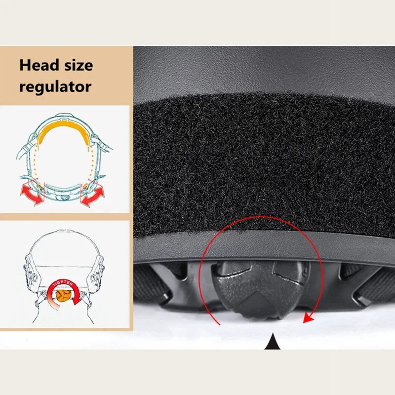 전술 헬멧 빠른 MH PJ Casco 에어소프트 페인트볼 전투 헬멧, 야외 스포츠 점프 헤드 보호 기어, 밀리터리 스타일 H