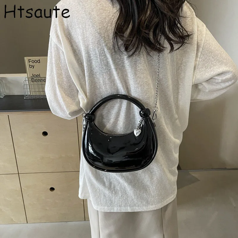 

PU Leather Tote Bag Zipper Closure Chic Daily Commuter Small Handbag Shoulder Crossbody Bags Ideal for Shopping & Everyday Use