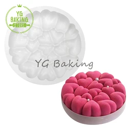 Dorica novo amor em forma de coração silicone bolo mousse molde diy artesanato sabão molde fondant ferramentas de decoração do bolo cozinha bakeware