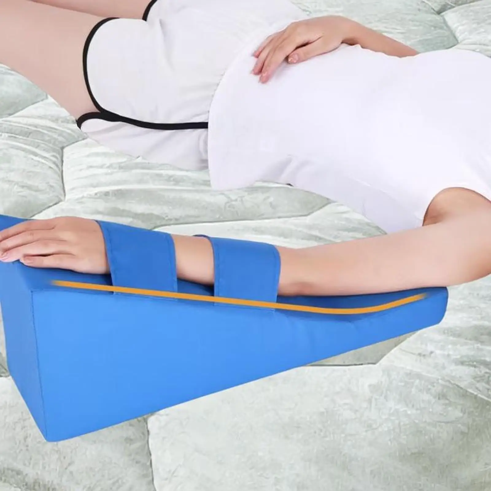 Upper Limb Recovery Pillow Arm Support Cushion Triangular Foam Wedge for Ergonomic Rest and Comfort