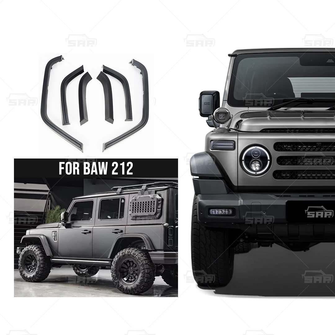 Auto Part 2025 New Product Abs Material Black Fender Flare Wheel Arches Kit for Baw 212 Auto Parts