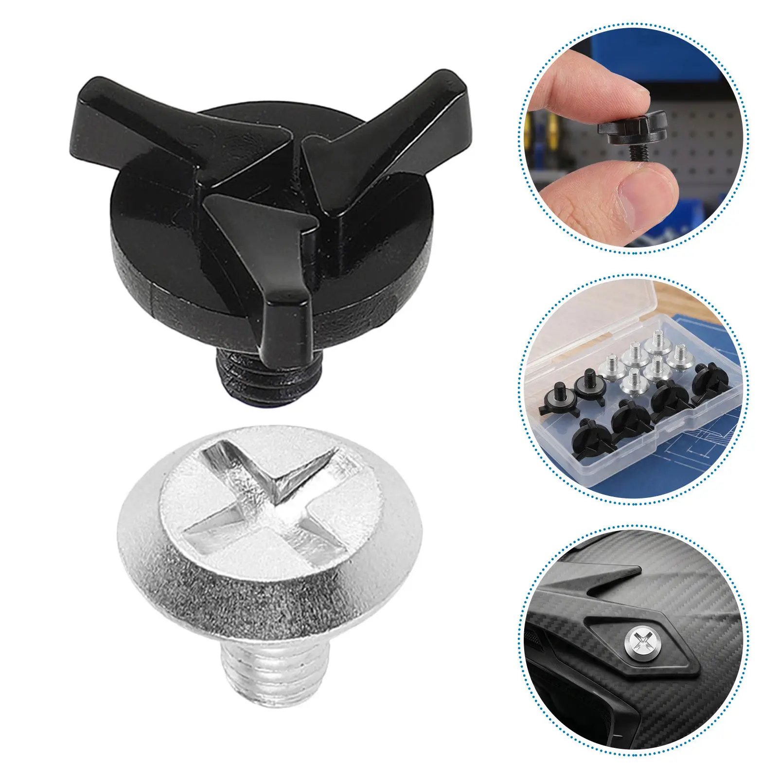1Set Screws Universal Off Road Motorcycle Replacement Visor Screws Secure Dirt Bike Atv Mountain Bike Accessories
