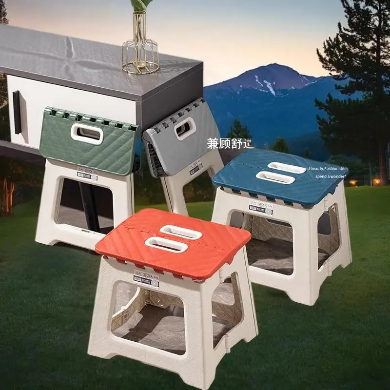 

Practical and Convenient - Lightweight, Non-slip, Folding Plastic Stool for Everyday Kitchen Use