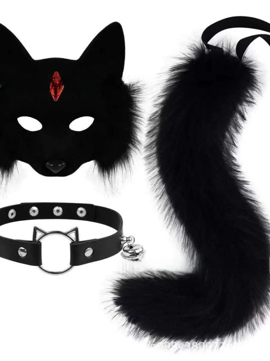 halloween-tail-ring-set-masquerade-party-half-face-mask-accessory-props-ears-tail-costumes-accessories
