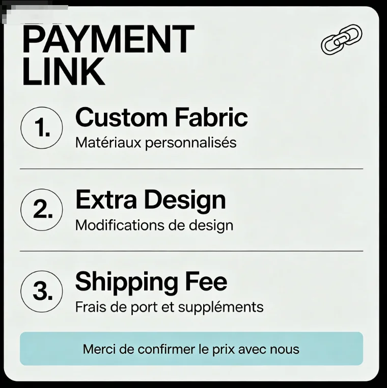 Custom Men Suit Wedding Business Suit Custom Fabric Payment Link Extra Service Shipping Fee Clothing Sewing Supplies Customized