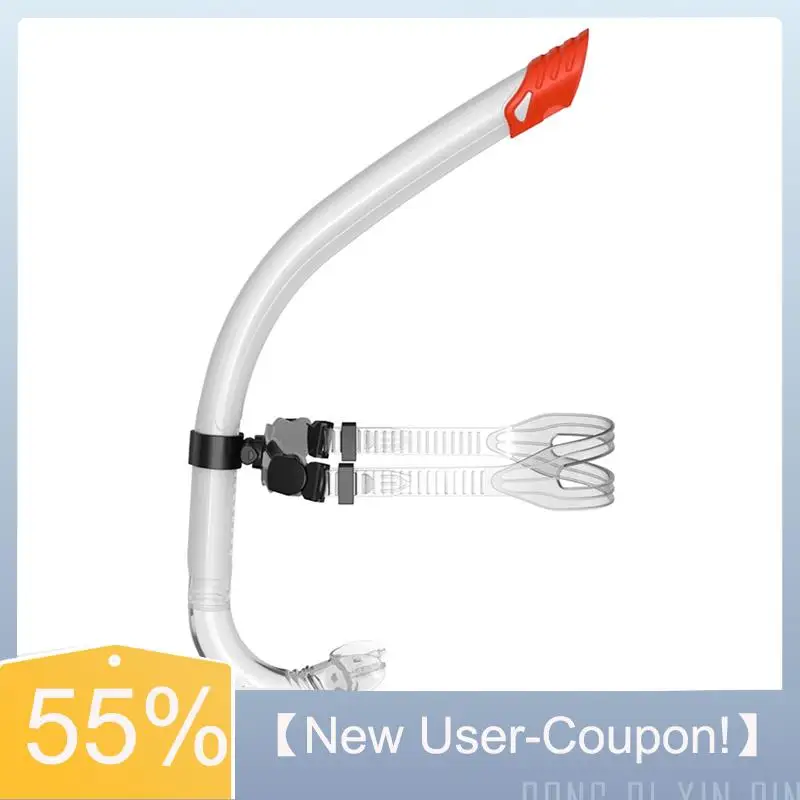 【New User-Coupon!】Swimming Training Snorkel Center-Mount Mouthpiece One-Way Purge Valve For Lap Swimming Training Youth Kid