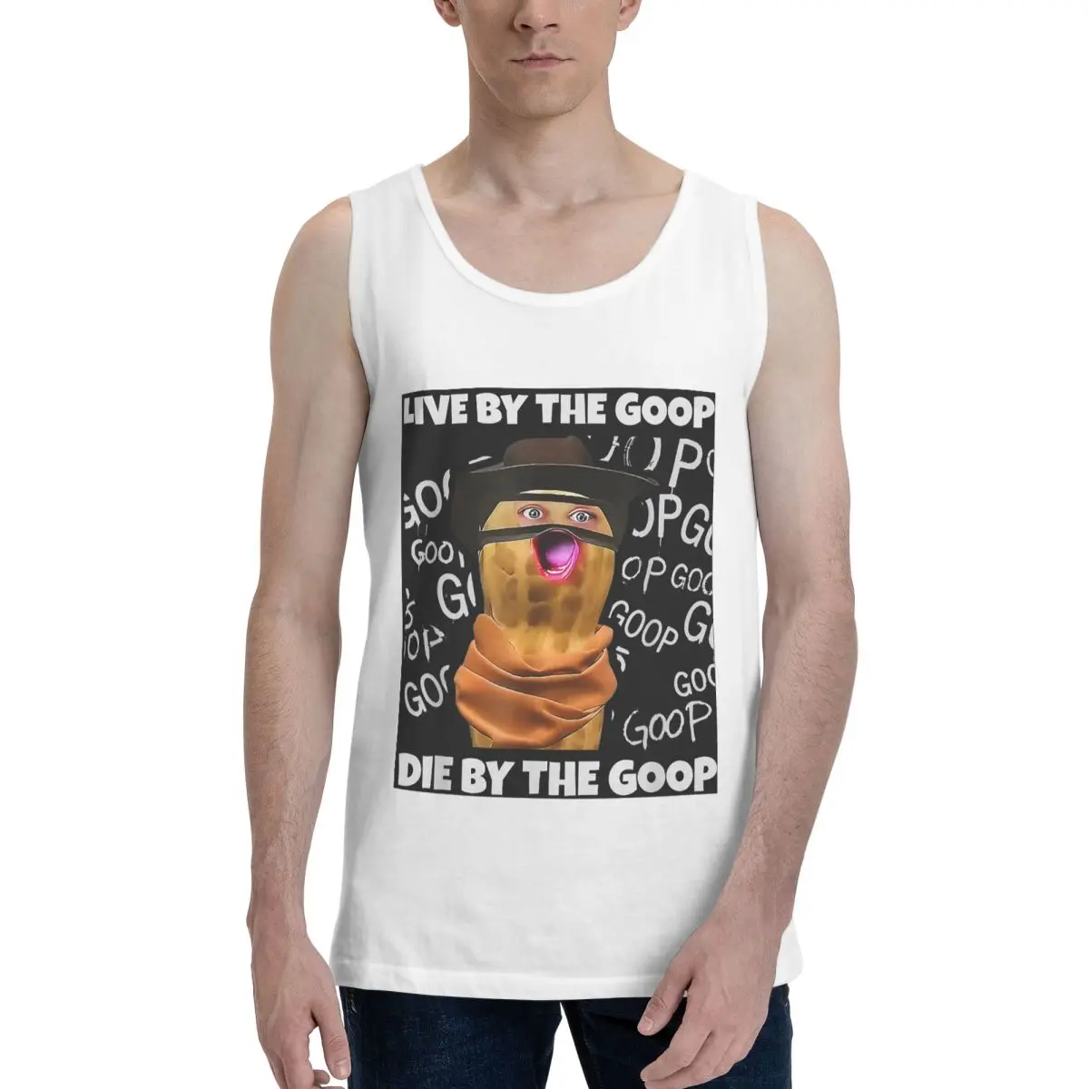 The Burnt Peanut Bungulator Goop Goop 100% Cotton Men's Sweatshirt Vest Sleeveless Clothing Tees Men Tank Tops T-shirt