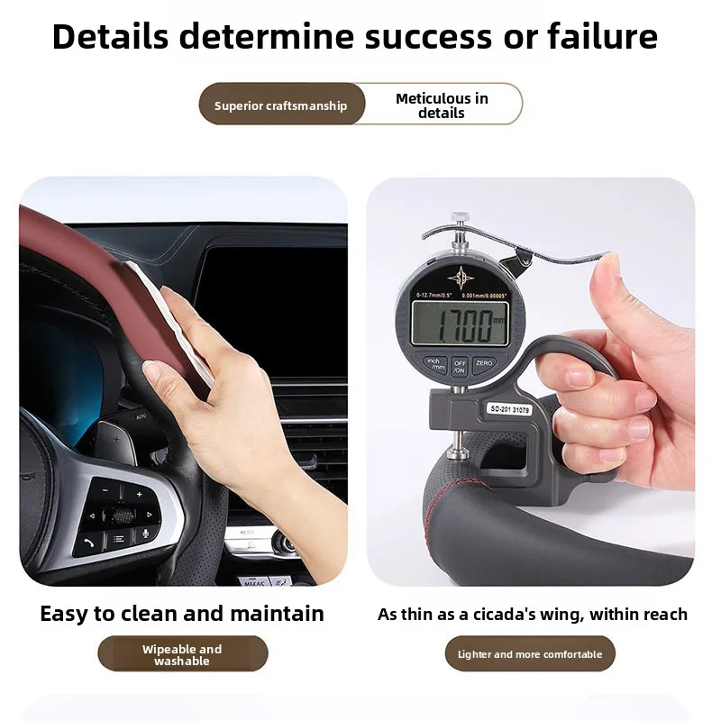 NEW Car Steering Wheel Cover Non-slip Wheel Booster Cover For BMW F30 F31 F32 F34 F20 F21 F07 F10 1 3 5 7 Series X1 X3 X4 X5 X7