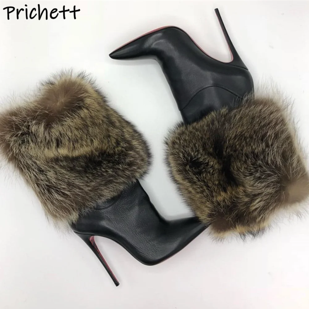 Furry Black Leather… - image