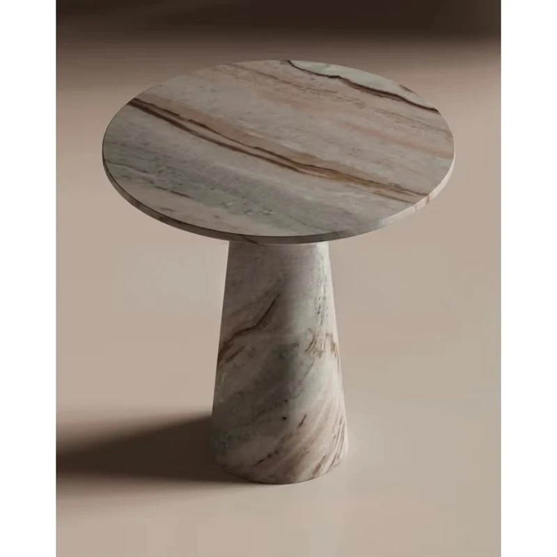 Round top marble living room luxury natural dream brown coffee table