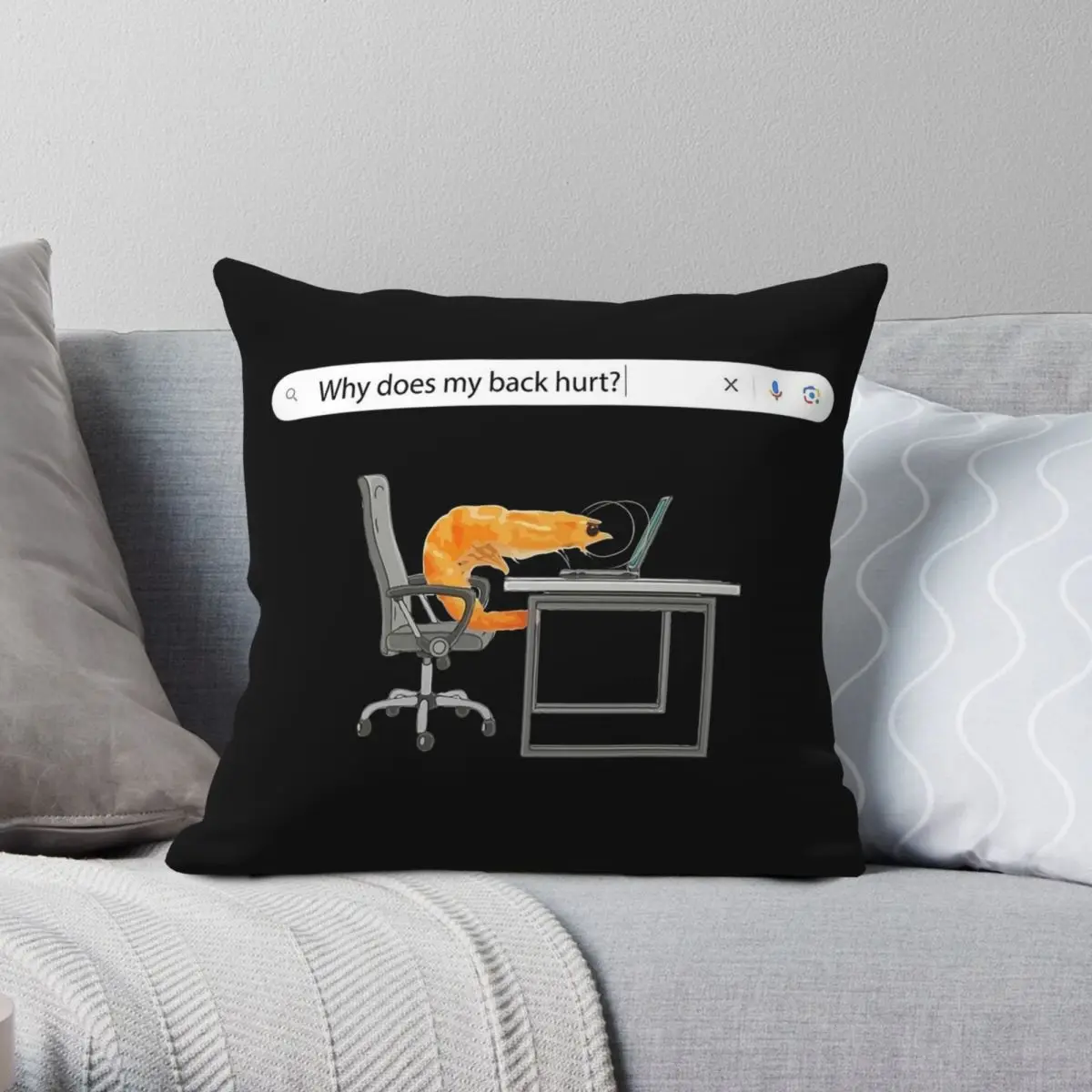 

Why Does My Back Hurts Gamer Pillowcase Polyester Linen Velvet Pattern Decorative Throw Pillow Case Bed Cushion Cover Wholesale