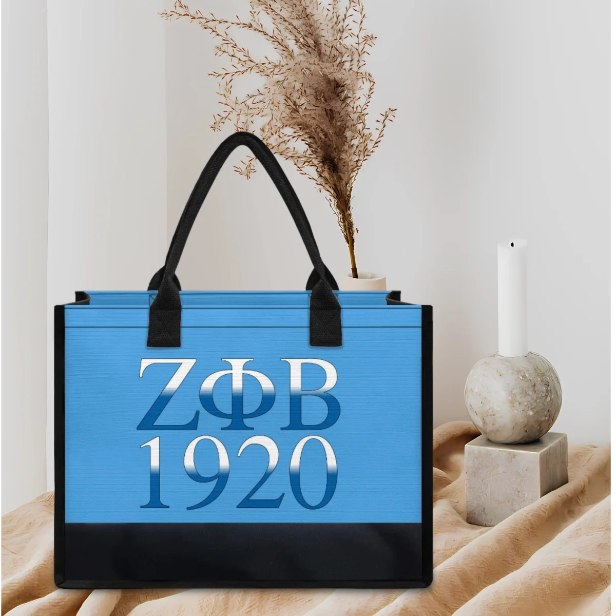 

1920 г., Zeta Phi, бета-Рисунок, холщовая женская сумка для покупок, модные повседневные сумки-тоуты с ручками, сумки для свадьбы, подружки невесты, подарок для матери