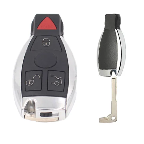 Smart Vehicle Key with Red Dots Panic Button 315MHz 433MHz Dual Frequency Auto Switching Remote Key Fob for for