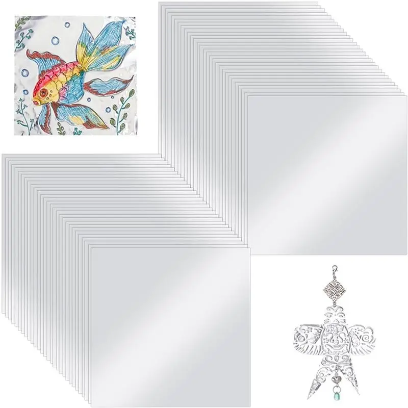 

【Festival】Aluminum Foil Sheets Heavy Duty Board 100Pcs Silver Embossing Foil Sheets For Painting Engraving Art Craft Projects