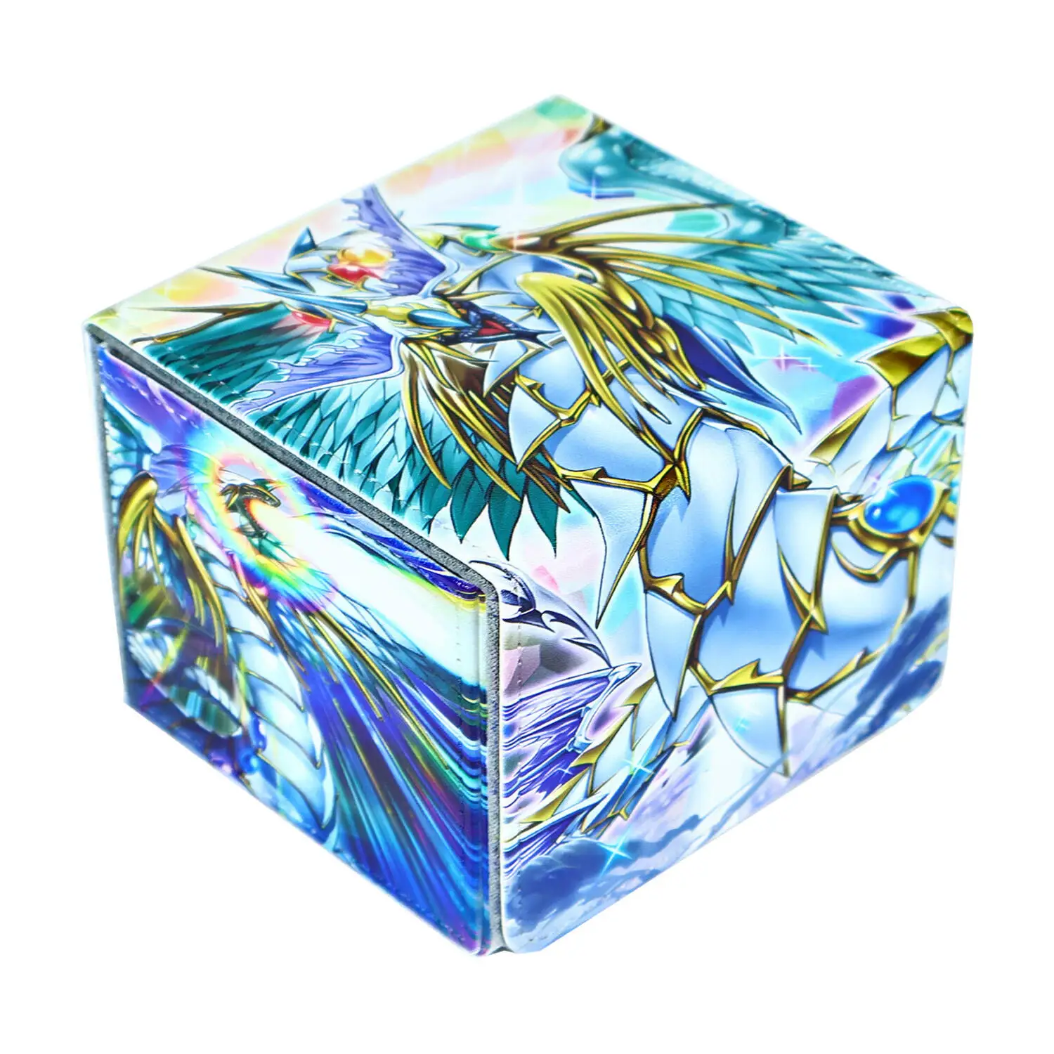 

Сделай сам Ю-Ги-О! Коробка для хранения карт Crystal Beast Rainbow Dragon Ygo Crystal Beast из кожи Высококачественная коробка для хранения карт Подарочные игрушки