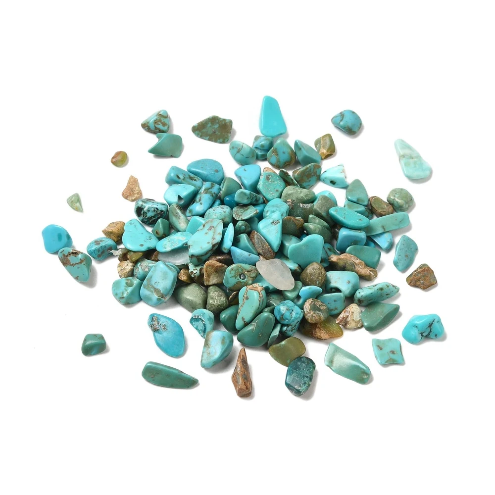 about 8500pcs/500g Synthetic Turquoise Chip Beads No Hole/Undrilled Natural Bead for jewelry making DIY Decor Accessories