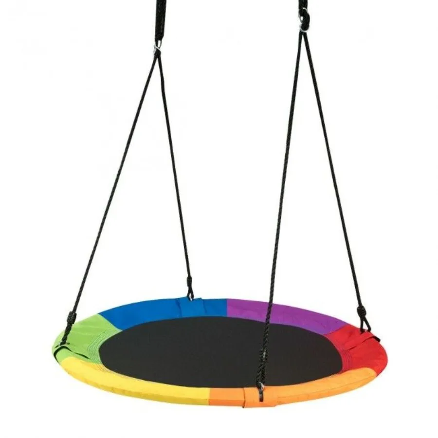 40 Inch Flying Saucer Tree Swing Outdoor Play for