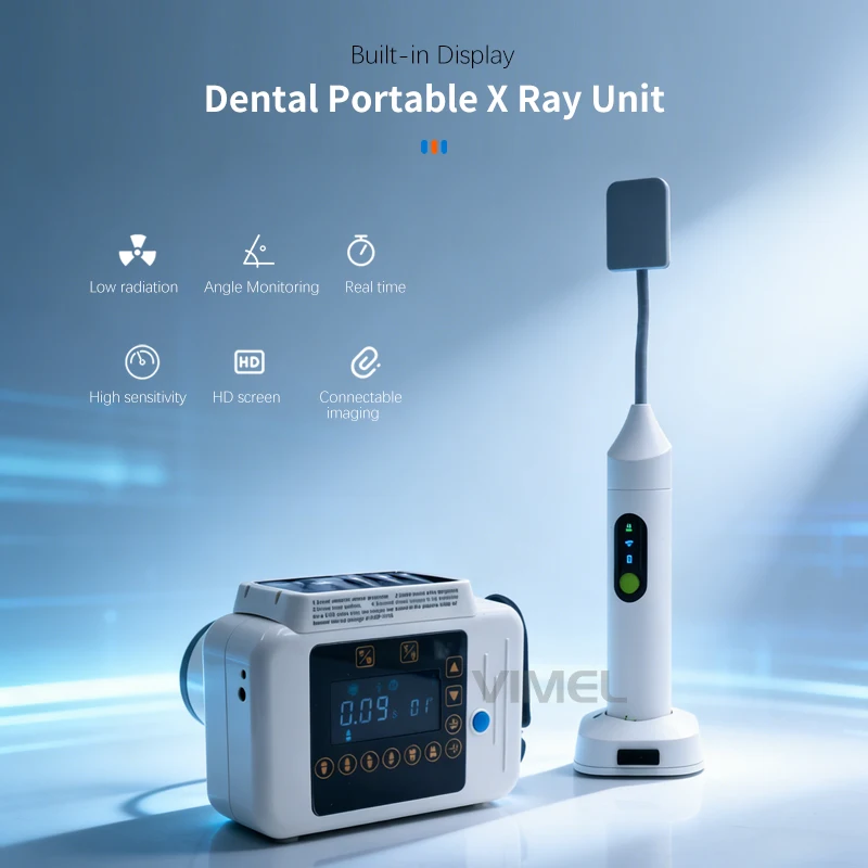 Portable Electricity Dental X Ray Unit Digital Wireless Intraoral X-ray Sensor High Frequency Dental Imaging Machine VIMEL