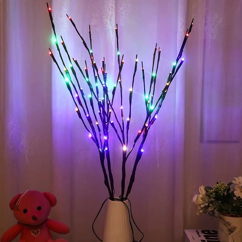 1/2pcs, 20 LED Branch Lights -Perfect indoor decoration tree lamp, creating a magical fairy tale like lighting atmosphere