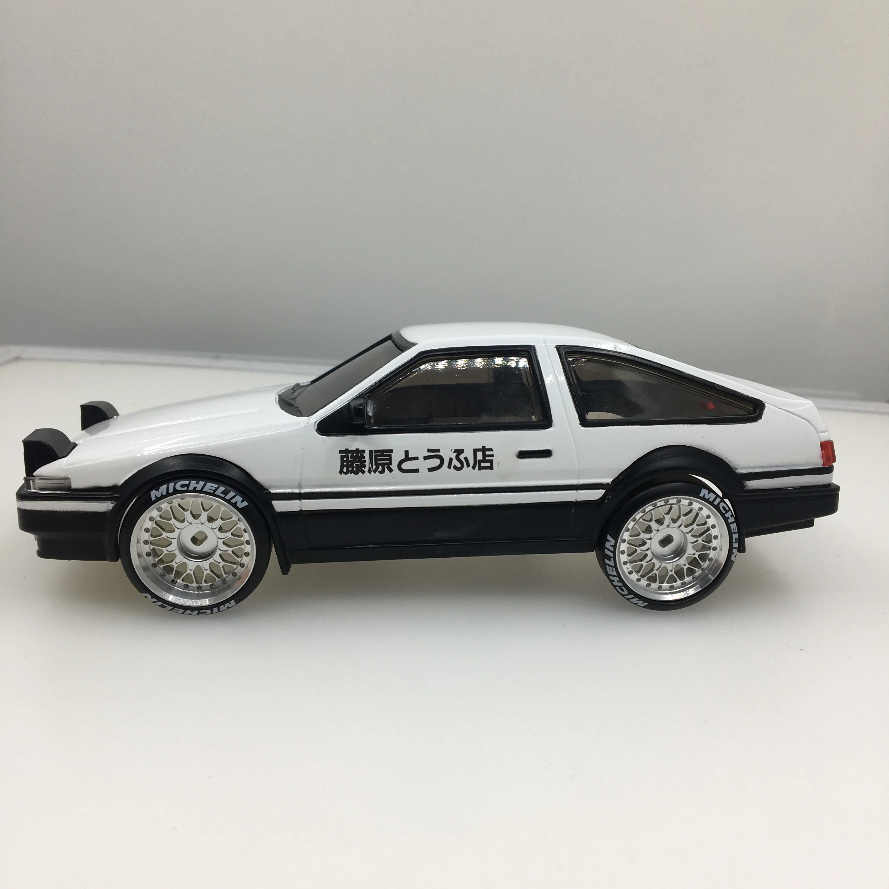 Plastik ABS początkowa D AE86 obudowa samochodu obudowa nadwozia 90mm rozstaw osi dla samochodu RC mini-q HGD1 DRZ Kyosho mini-z