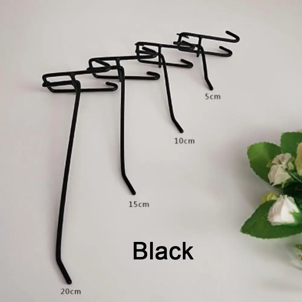 1PC Display Panel Shelf Hook Steel Holder Netting Hook Hanging Storage Display 2Inch 4Inch 6Inch 8Inch Mesh Hook