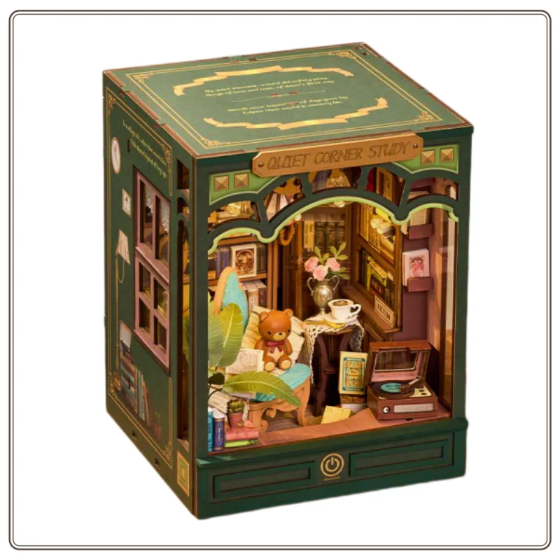 

Original New Rolife Book Island Time Book Stand DIY Small House Flower Talk Assembly Toy Three-dimensional Puzzle Birthday Gift