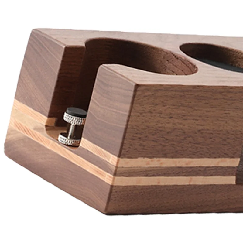 FIN-oCoffee Tamping Station Filter Holder, Support Base Rack Coffee Tamper Mat Station Distributor Mat Barista