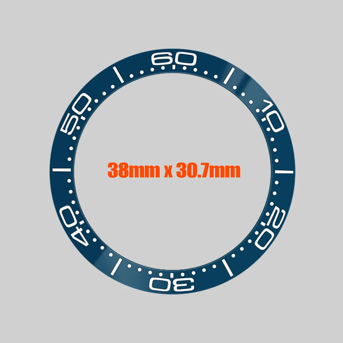 38 مللي متر × 30.7 مللي متر إطار سيراميك سيماستر مناسب لساعة Sub SRPD ساماستر 300 حافظة 60 دقيقة مؤشر منحني أجزاء حلقة الحافة