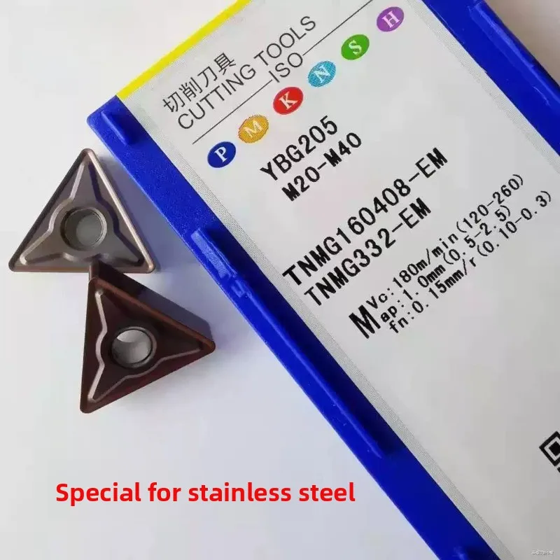 

Original CNC Blade YBG205 YBG202 YBG205H YBM253 YBM153 YBM215 TNMG160408-EM Carbide Inserts TNMG 160408 Quality Assurance